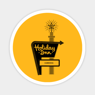 Holiday in Cambodia (black) Magnet